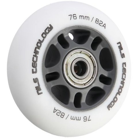 PU 76X24 82A BIAŁE MATOWE (4 SZT.) + ABEC-9 (8 SZT.) ZESTAW NILS EXTREME