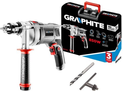 GRAPHITE ELE 58G728 WIERTARKA UDAROWA 850W UCHWYT KLUCZYKOWY 13 MM OBROTY 0-3000