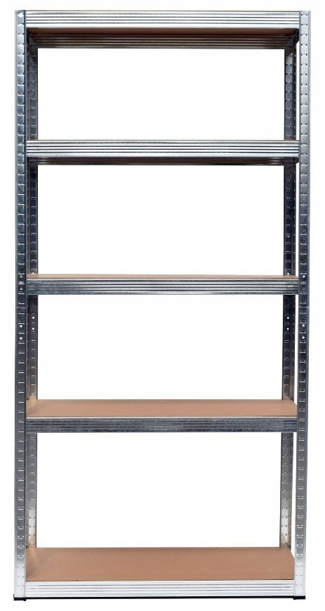 Regał Magazynowy Metalowy Do Piwnicy Garażu 5 Półek max 875 kg 90x40x180
