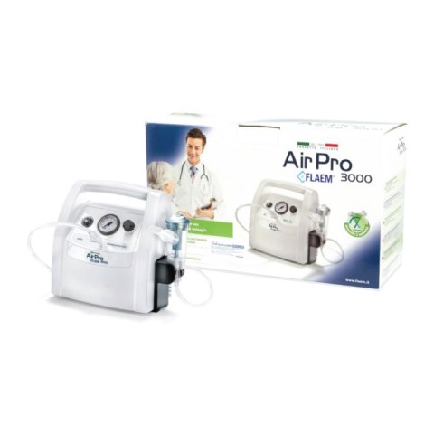 INHALATOR FLAEM AIRPRO 3000 PLUS PROFESJONALNY PNEUMATYCZNY TŁOKOWY Z PŁYNNĄ REGULACJĄ PARAMETRÓW