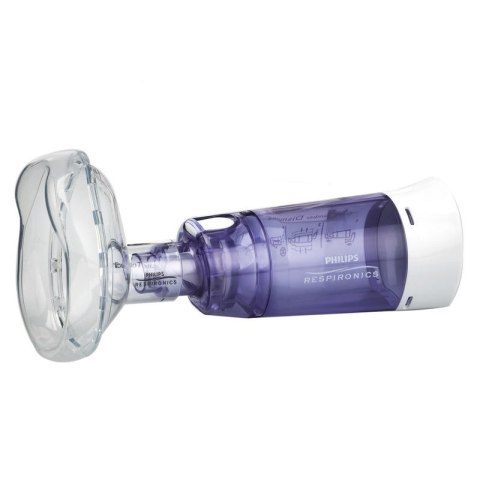 PHILIPS RESPIRONICS OPTICHAMBER DIAMOND MEDIUM MASK KOMORA INHALACYJNA ZE ŚREDNIĄ MASKĄ