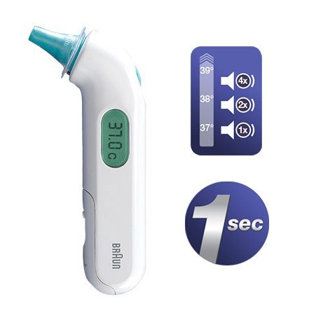 TERMOMETR ELEKTRONICZNY BRAUN IRT3030 THERMOSCAN 3 DO UCHA DLA DZIECI I NOWORODKÓW