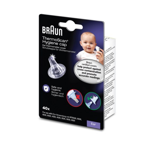 BRAUN LF40 KAPTURKI KAPTURKI JEDNORAZOWE DO TERMOMETRÓW DO UCHA BRAUN