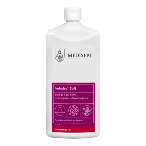 MEDISEPT VELODES SOFT-500 ML PŁYN DO HIGIENICZNEJ I CHIRURGICZNEJ DEZYNFEKCJI RĄK