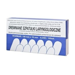 SZPATUŁKA LARYNGOLOGICZNA DREWNIANIA SZPATUŁKA LARYNGOLOGICZNA DREWNIANIA