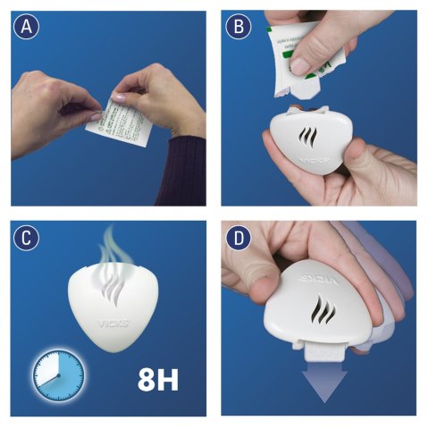 VICKS COMFORTING VAPORS DYFUZOR NATURALNYCH OLEJKÓW DO KONTAKTU
