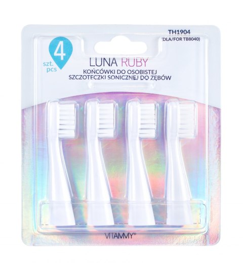 KOŃCÓWKI DO SZCZOTECZKI SONICZNEJ VITAMMY LUNA / RUBY