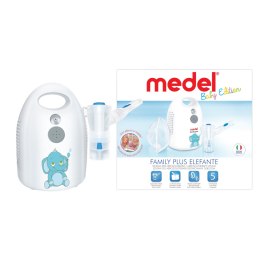 INHALATOR MEDEL FAMILY PLUS ELEFANTE PNEUMATYCZNO-TŁOKOWY DLA DZIECI Z TRZEMA MASKAMI