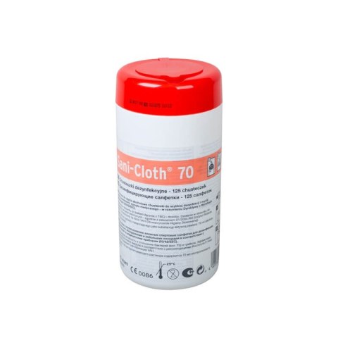 ECOLAB SANI-CLOTH 70 TUBA 125 SZT. CHUSTECZKI ALKOHOLOWE SANI-CLOTH 70 TUBA 125 SZT.