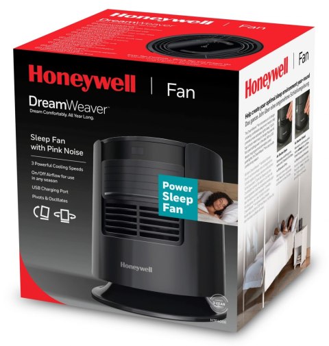 HONEYWELL HTF400E WENTYLATOR NOCNY Z RÓŻOWYM SZUMEM