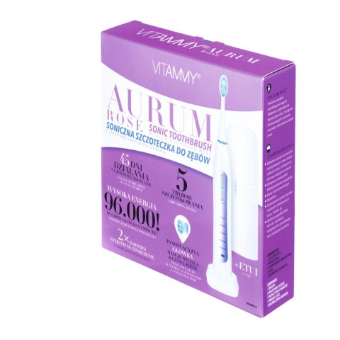 SONICZNA SZCZOTECZKA DO ZĘBÓW FUNKCJA POLEROWANIA VITAMMY AURUM ROSE