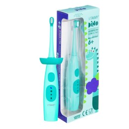 SZCZOTECZKA SONICZNA DLA DZIECI 6 + VITAMMY DINO / TOURQOUISE
