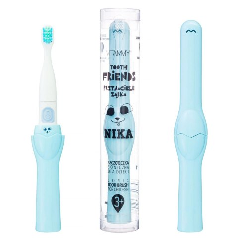 SZCZOTECZKA SONICZNA DLA DZIECI 3+ VITAMMY TOOTH FRIENDS LIGHT BLUE NIKA
