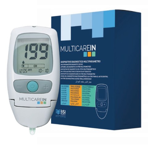 BSI MULTICAREIN URZĄDZENIE DO POMIARU GLUKOZY (GLUKOMETR), CHOLESTEROLU I TRÓJGLICERYDÓW