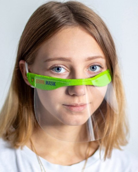 SCHOOLMASK MP/003/C2/ZIELONY/FP021 MINI PRZYŁBICA 2 SZT