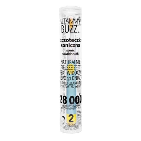 SZCZOTECZKA SONICZNA 28 000 MIKRORUCHÓW 2 PROGRAMY VITAMMY BUZZ MIĘTOWO-CYTRYNOWA