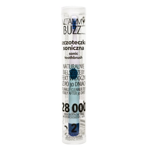 SZCZOTECZKA SONICZNA 28 000 MIKRORUCHÓW 2 PROGRAMY VITAMMY BUZZ NIEBIESKI