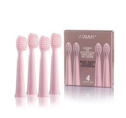 KOŃCÓWKI DO SZCZOTECZKI VITAMMY HARMONY 4 SZT. / PINK