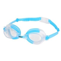 OKULARY PŁYWACKIE OKULARKI NA BASEN 173 ANTI-FOG NIEBIESKI/BIAŁY NILS AQUA