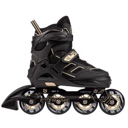 ŁYŻWOROLKI ABEC9 NA14174 A CZARNO-BEŻOWE ROZM. S (31-34)