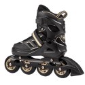 ŁYŻWOROLKI ABEC9 NA14174 A CZARNO-BEŻOWE ROZM. S (31-34)