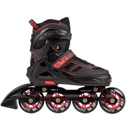 ŁYŻWOROLKI ABEC9 NA14174 A CZARNO-CZERWONE ROZM. S (31-34)