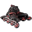 ŁYŻWOROLKI ABEC9 NA14174 A CZARNO-CZERWONE ROZM. S (31-34)