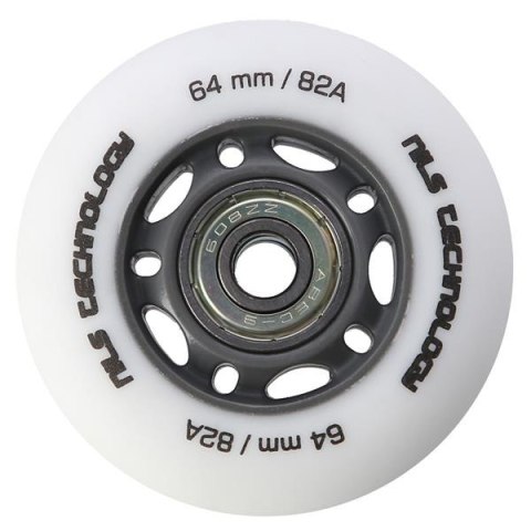 PU 64X24 82A BIAŁE MATOWE (4 SZT.) + ABEC-9 (8 SZT.) ZESTAW NILS EXTREME