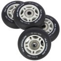 PU 72X24 82A CZARNE MATOWE (4 SZT.) + ABEC-9 (8 SZT.) ZESTAW NILS EXTREME