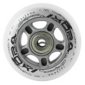 ZESTAW 4 KÓŁKA PU 76X24 82A BIAŁE + ŁOŻYSKA 8 SZTUK ABEC-7 NILS EXTREME