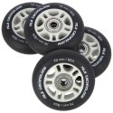 PU 76X24 82A CZARNE MATOWE (4 SZT.) + ABEC-9 (8 SZT.) ZESTAW NILS EXTREME