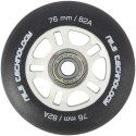 PU 76X24 82A CZARNE MATOWE (4 SZT.) + ABEC-9 (8 SZT.) ZESTAW NILS EXTREME