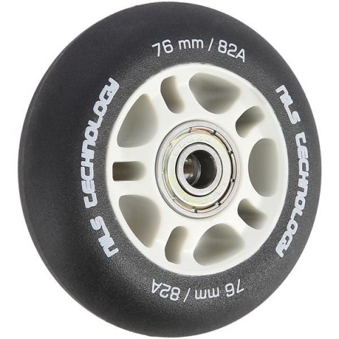 PU 76X24 82A CZARNE MATOWE (4 SZT.) + ABEC-9 (8 SZT.) ZESTAW NILS EXTREME