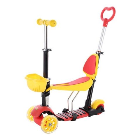 HLB07 4W1 BLACK-YELLOW-RED HULAJNOGA DZIECIĘCA NILS FUN