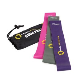 ZESTAW GUM OPOROWYCH DO ĆWICZEŃ HMS GU04 PRO SET