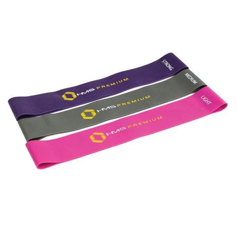 ZESTAW GUM OPOROWYCH DO ĆWICZEŃ HMS GU04 PRO SET