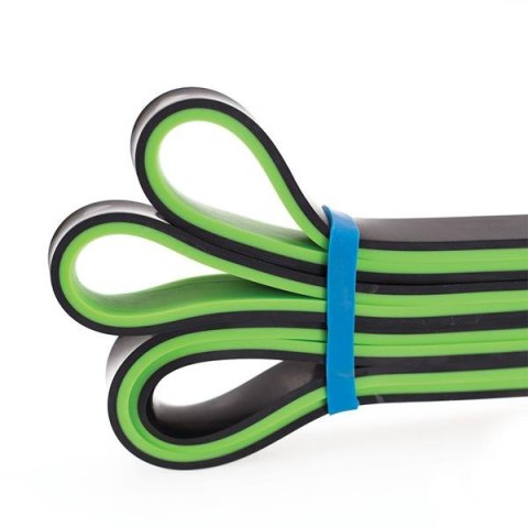 GUMA OPOROWA DO ĆWICZEŃ HMS GU06 ZIELONO-CZARNA 17 X 5 X 2250 MM