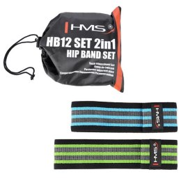 GUMY OPOROWE DO ĆWICZEŃ HMS HB12 SET 2W1