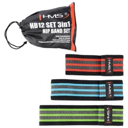 GUMY OPOROWE DO ĆWICZEŃ HMS HB12 SET 3W1