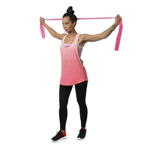 TP01 PINK 0.7 X 120 X 1200 MM TAŚMA PILATES HMS
