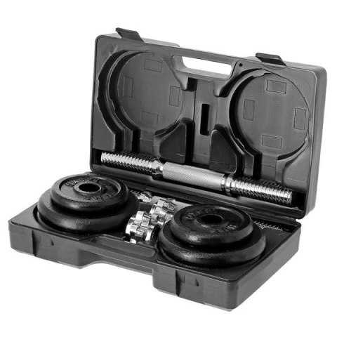 ST20 SZTANGIELKI W WALIZCE 2 X 10 KG BLACK HMS