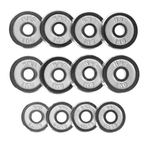 STC15 SZTANGIELKI W WALIZCE 2 X 7.5 KG CHROME HMS