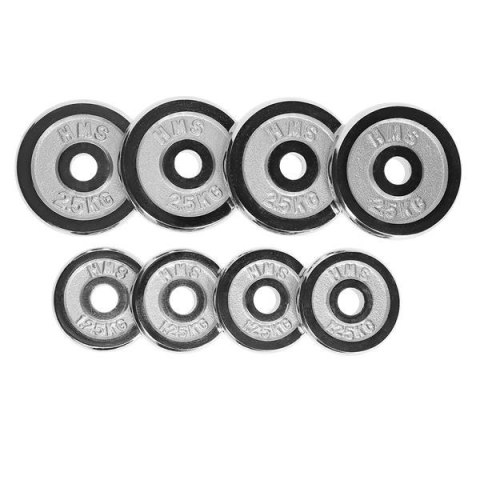 STC20 SZTANGIELKI W WALIZCE 2 X 10 KG CHROME HMS
