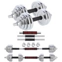 STC30 SZTANGIELKI-SZTANGA W WALIZCE CHROM 2X15KG HMS