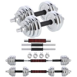 STC30 SZTANGIELKI-SZTANGA W WALIZCE CHROM 2X15KG HMS