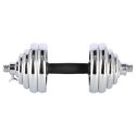 STC30 SZTANGIELKI-SZTANGA W WALIZCE CHROM 2X15KG HMS
