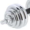 STC30 SZTANGIELKI-SZTANGA W WALIZCE CHROM 2X15KG HMS