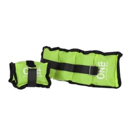 WW02 GREEN OBCIĄŻNIKI 2 X 1.5 KG ONE FITNESS