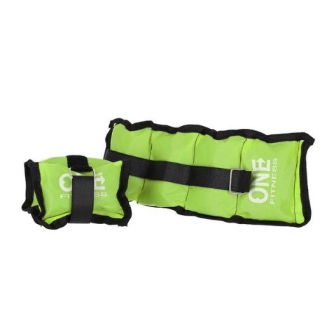 WW02 GREEN OBCIĄŻNIKI 2 X 1.5 KG ONE FITNESS