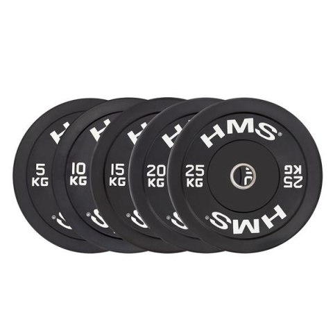 BBR20 BLACK TALERZ OLIMPIJSKI BUMPER 20 KG HMS